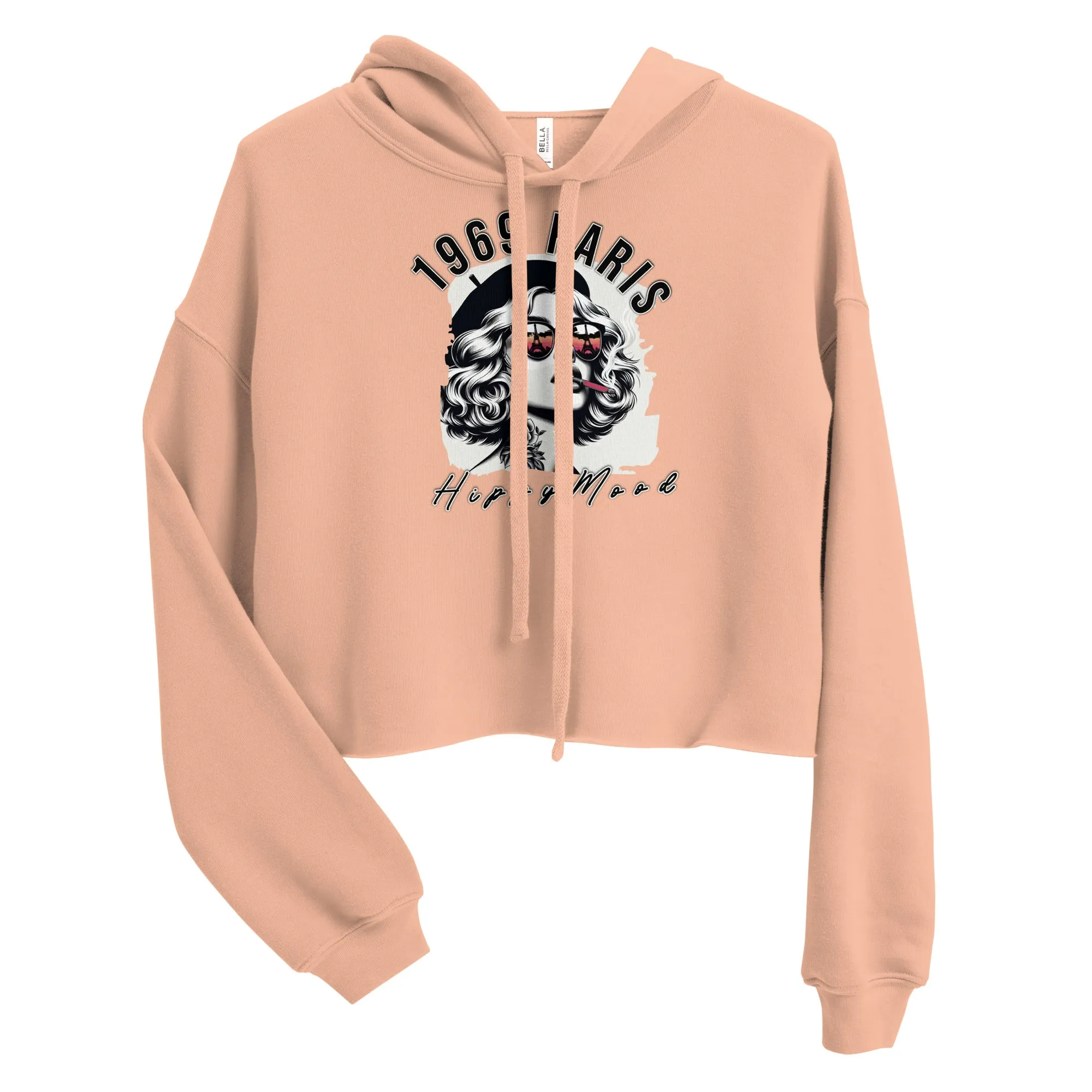 1969 Paris Crop Pullover Hoodie