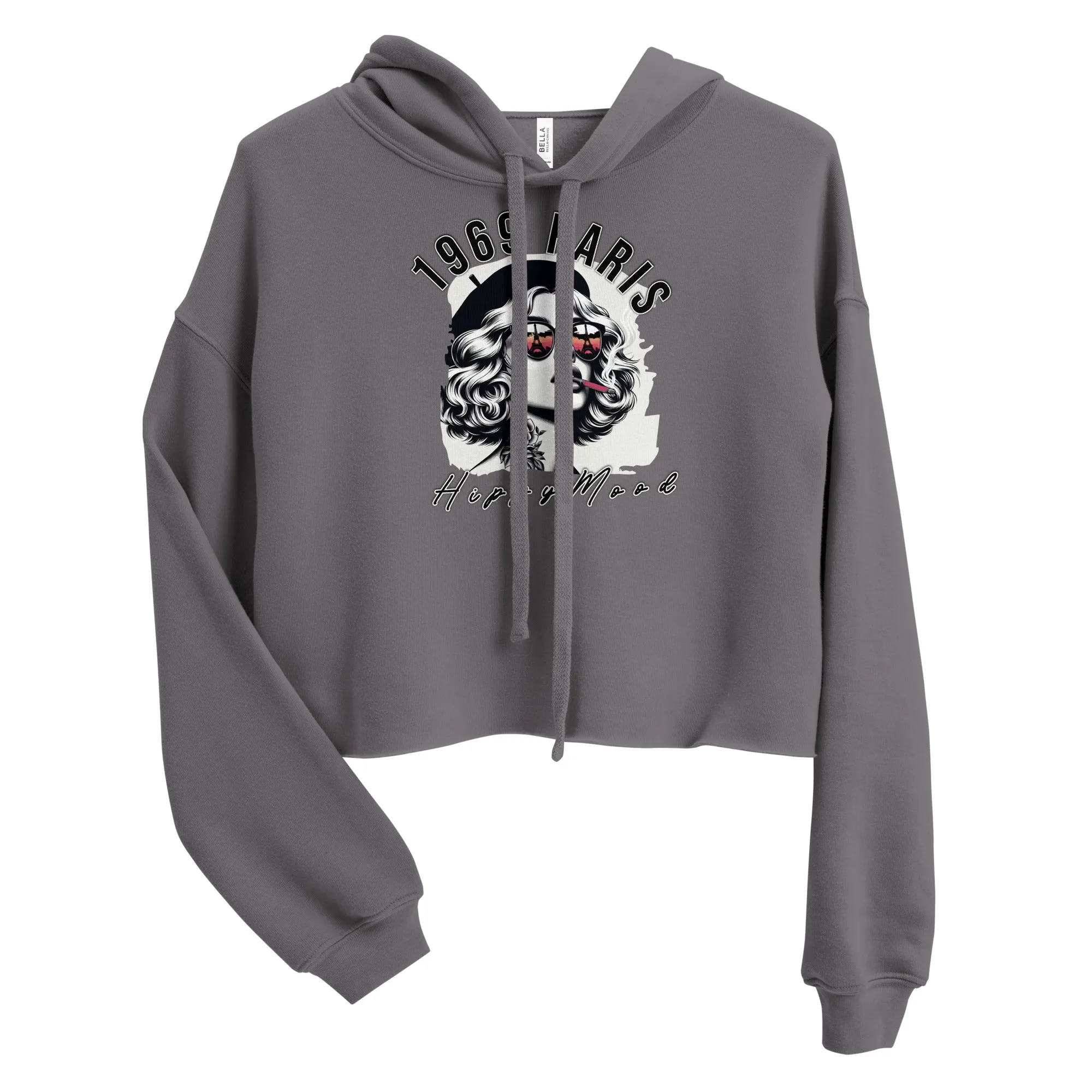 1969 Paris Crop Pullover Hoodie