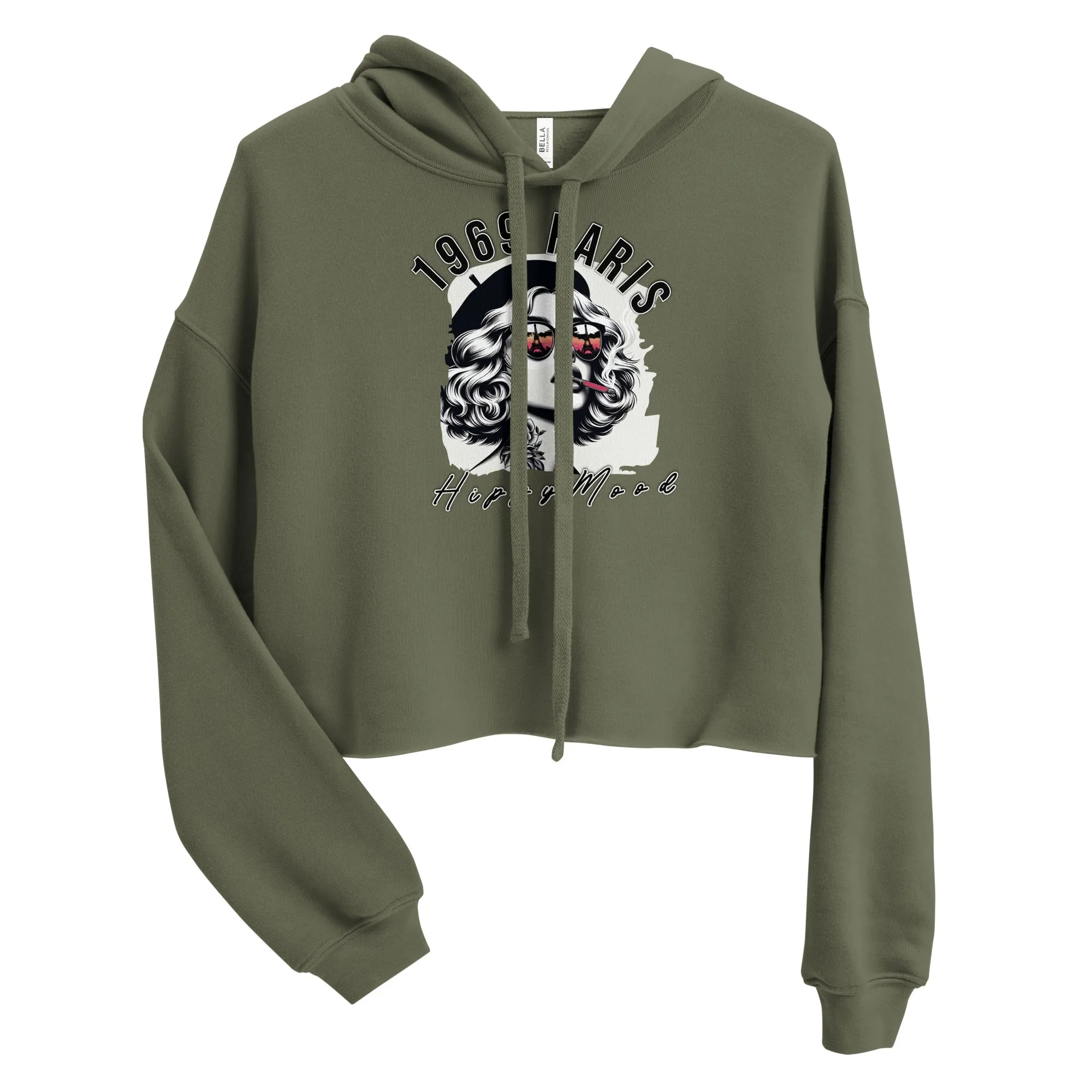 1969 Paris Crop Pullover Hoodie