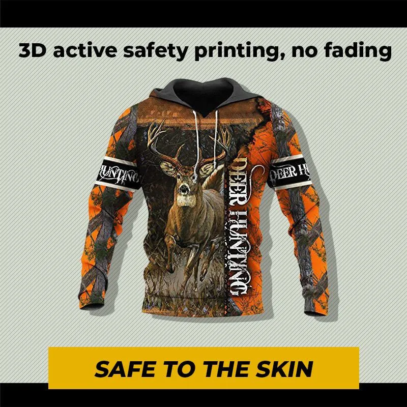 3D Printed Hoodie Pullover Sweatshirts Zipper Hoodies