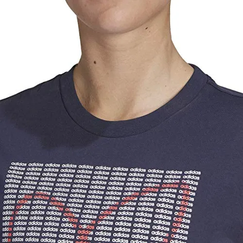 adidas womens Adi Heart Graphic Tee Ink XX-Small
