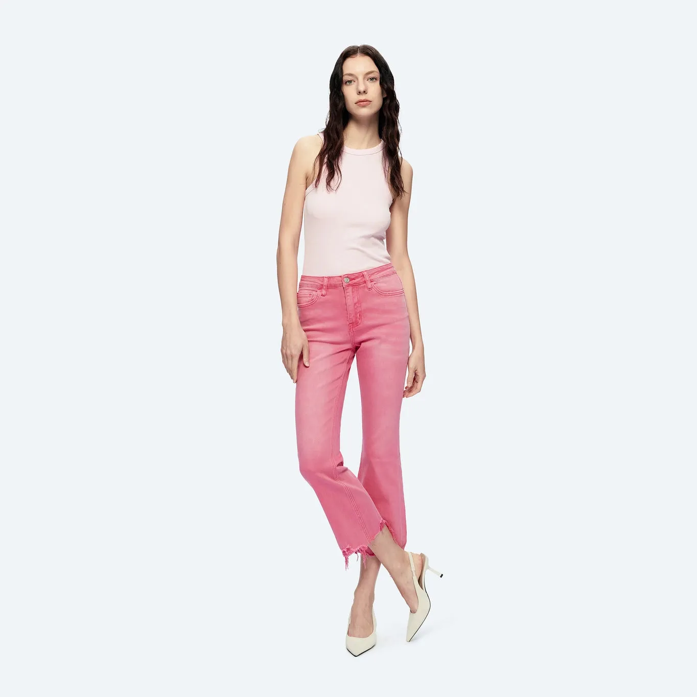 Alice Jeans in Bubble Pink