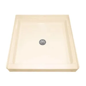 American Standard 3232.ST.021 Square Alcove 32" x 32" Single Threshold Shower Base in Bone
