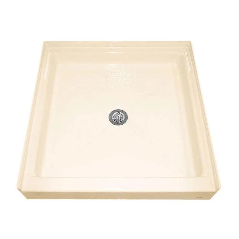 American Standard 3232.ST.021 Square Alcove 32" x 32" Single Threshold Shower Base in Bone