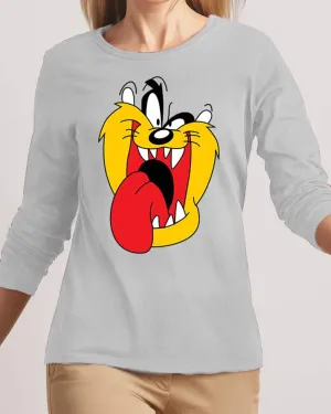 Angry Dog New Fashion Grey High Graphic Excellent Quality T-shirt For women