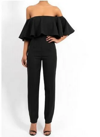 Arrival Ruffles Regular Fashion Sexy Brooke Jumpsuit And Color Rompers Strapless Wave Piece Pants Ce6320