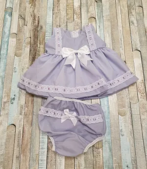Baby Girls Lilac Sleeveless Dress & Pants