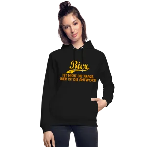 Bier ist nicht die Frage Bier ist die Antwort - Bio-Hoodie von Stanley & Stella