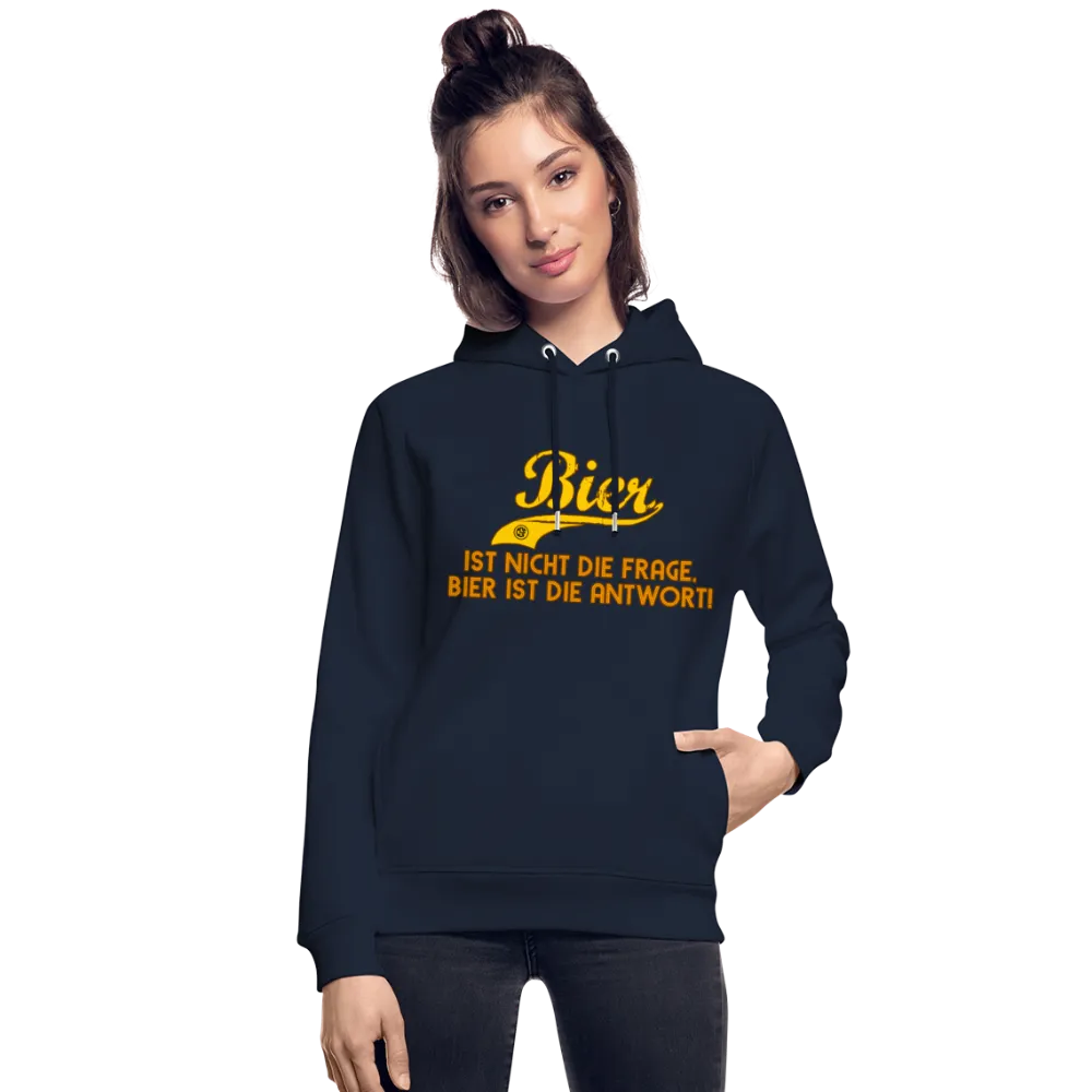 Bier ist nicht die Frage Bier ist die Antwort - Bio-Hoodie von Stanley & Stella