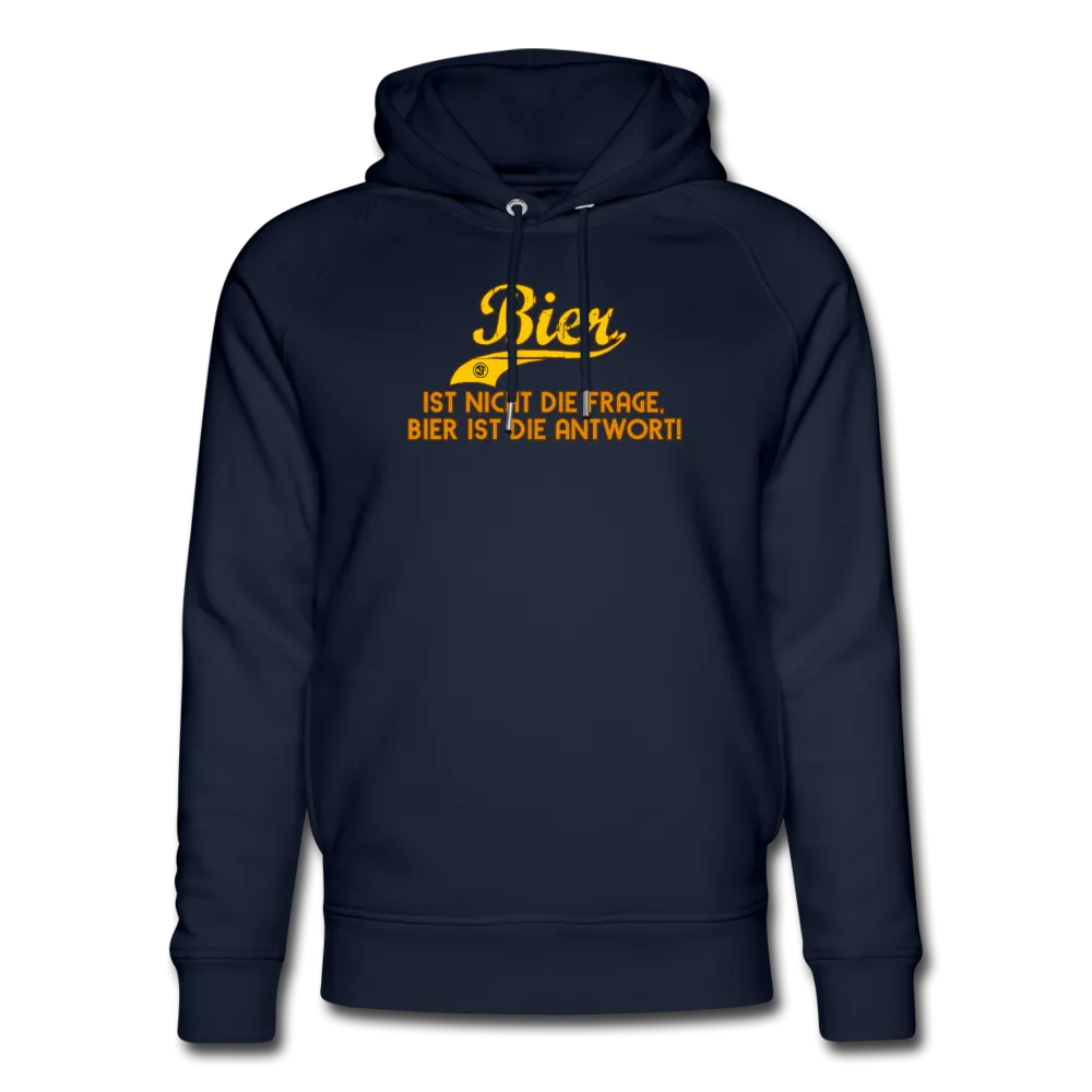 Bier ist nicht die Frage Bier ist die Antwort - Bio-Hoodie von Stanley & Stella