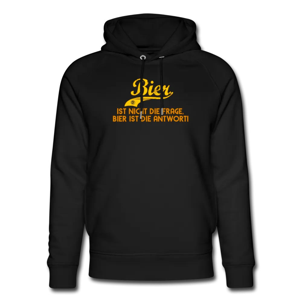 Bier ist nicht die Frage Bier ist die Antwort - Bio-Hoodie von Stanley & Stella