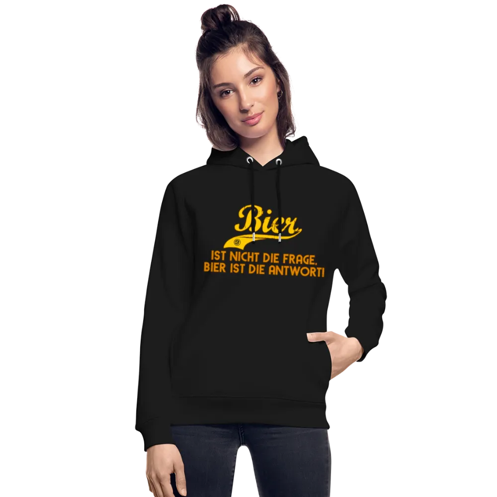 Bier ist nicht die Frage Bier ist die Antwort - Bio-Hoodie von Stanley & Stella