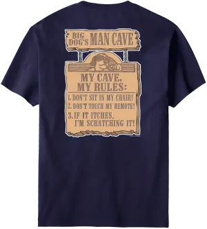 Big Dog Man Cave Rules T-Shirt