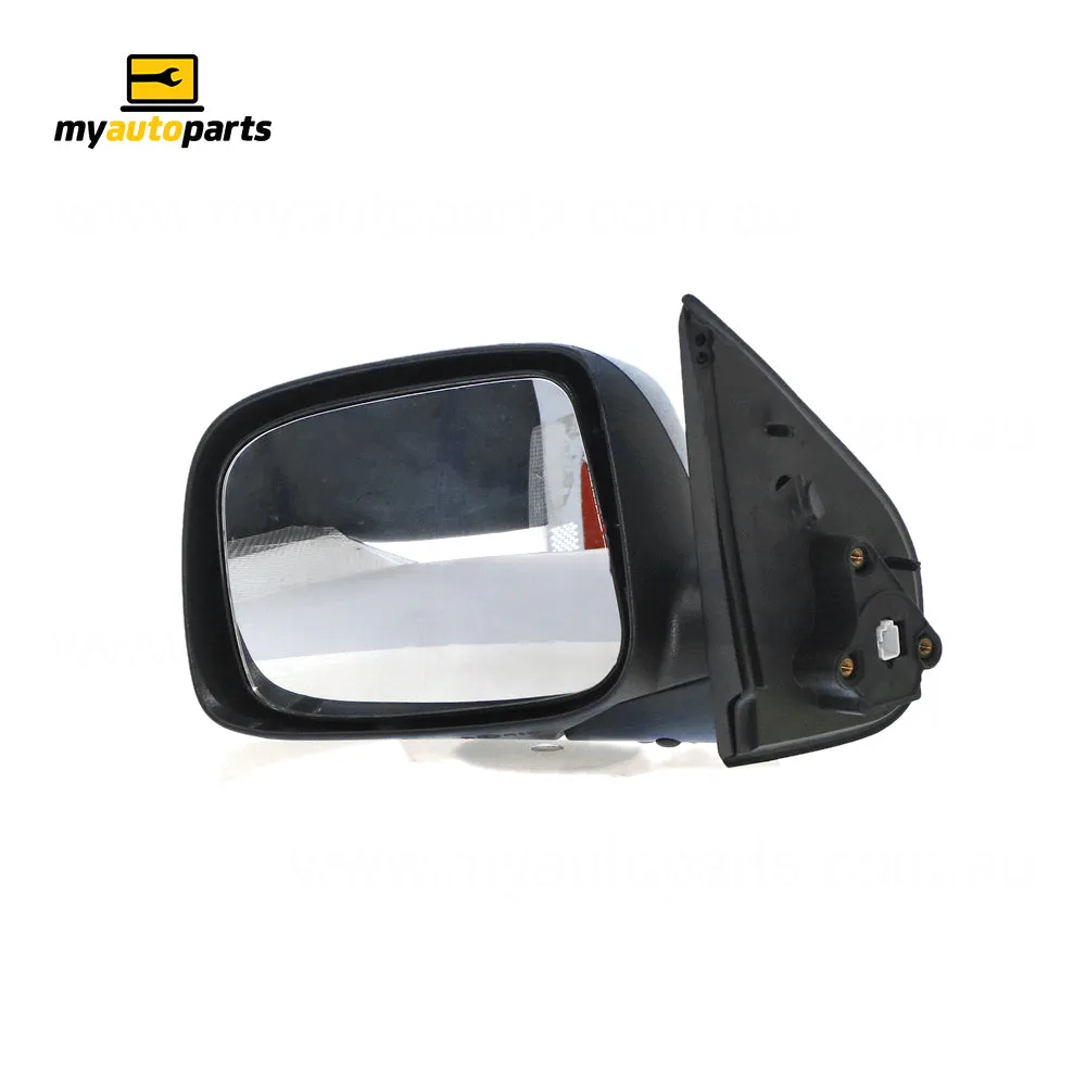 Black Door Mirror Electric Adjust Passenger Side Aftermarket suits Holden Colorado & Rodeo
