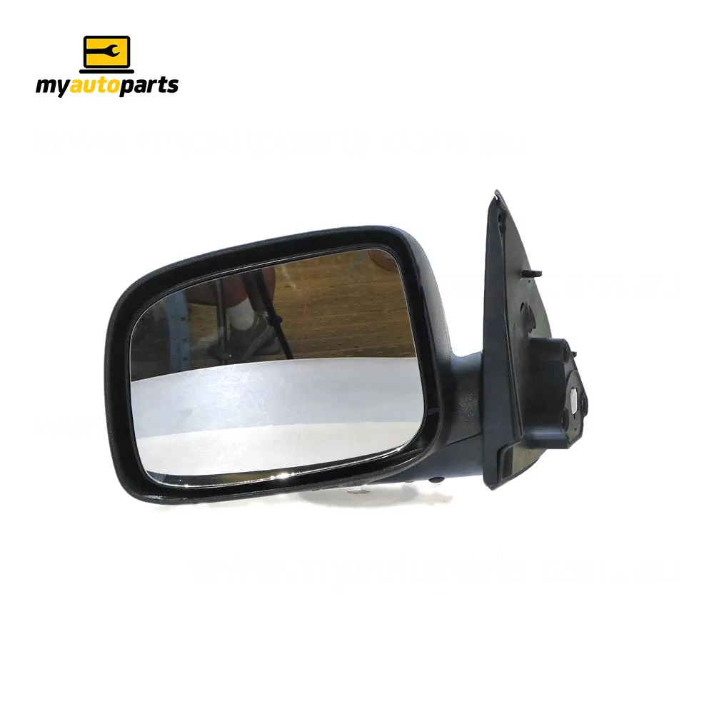 Black Door Mirror Electric Adjust Passenger Side Aftermarket suits Holden Colorado & Rodeo