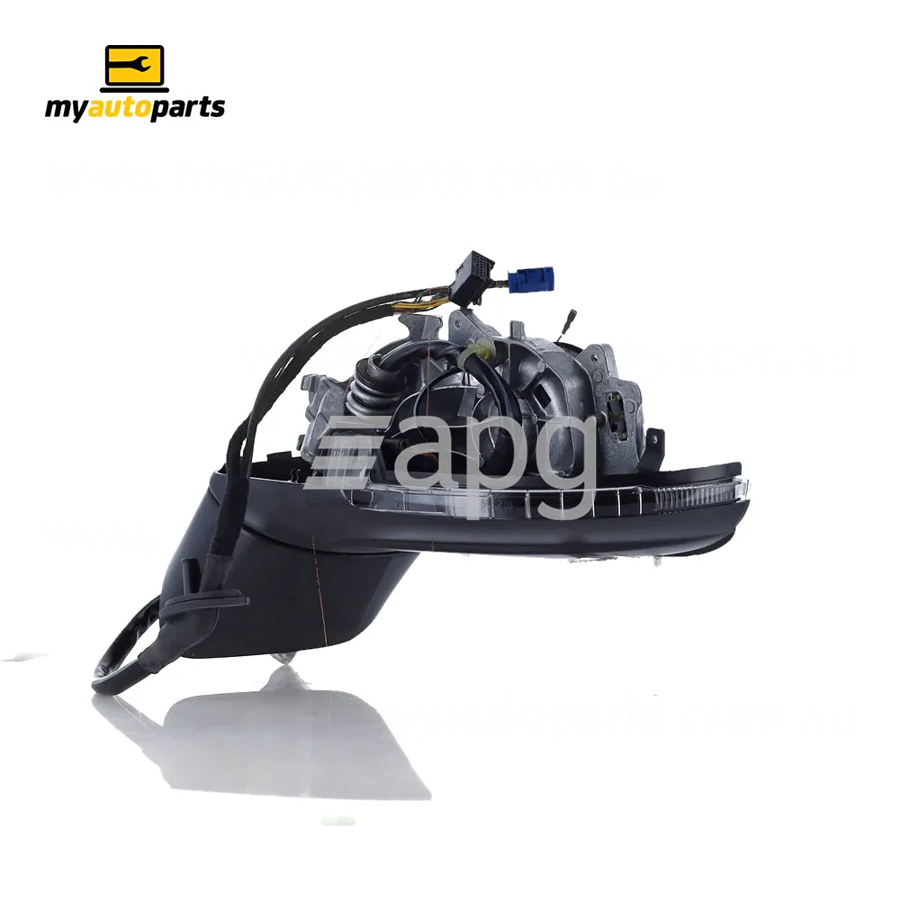 Black Door Mirror Passenger Side Genuine Suits Volkswagen Touareg 7P Wolfsburg/Adventure/R-Line 2015 to 2019