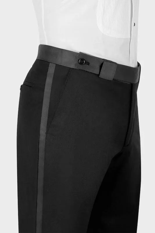Black Peaked Lapel Double Breasted Velvet Prom Suits Wedding Suit for Groom