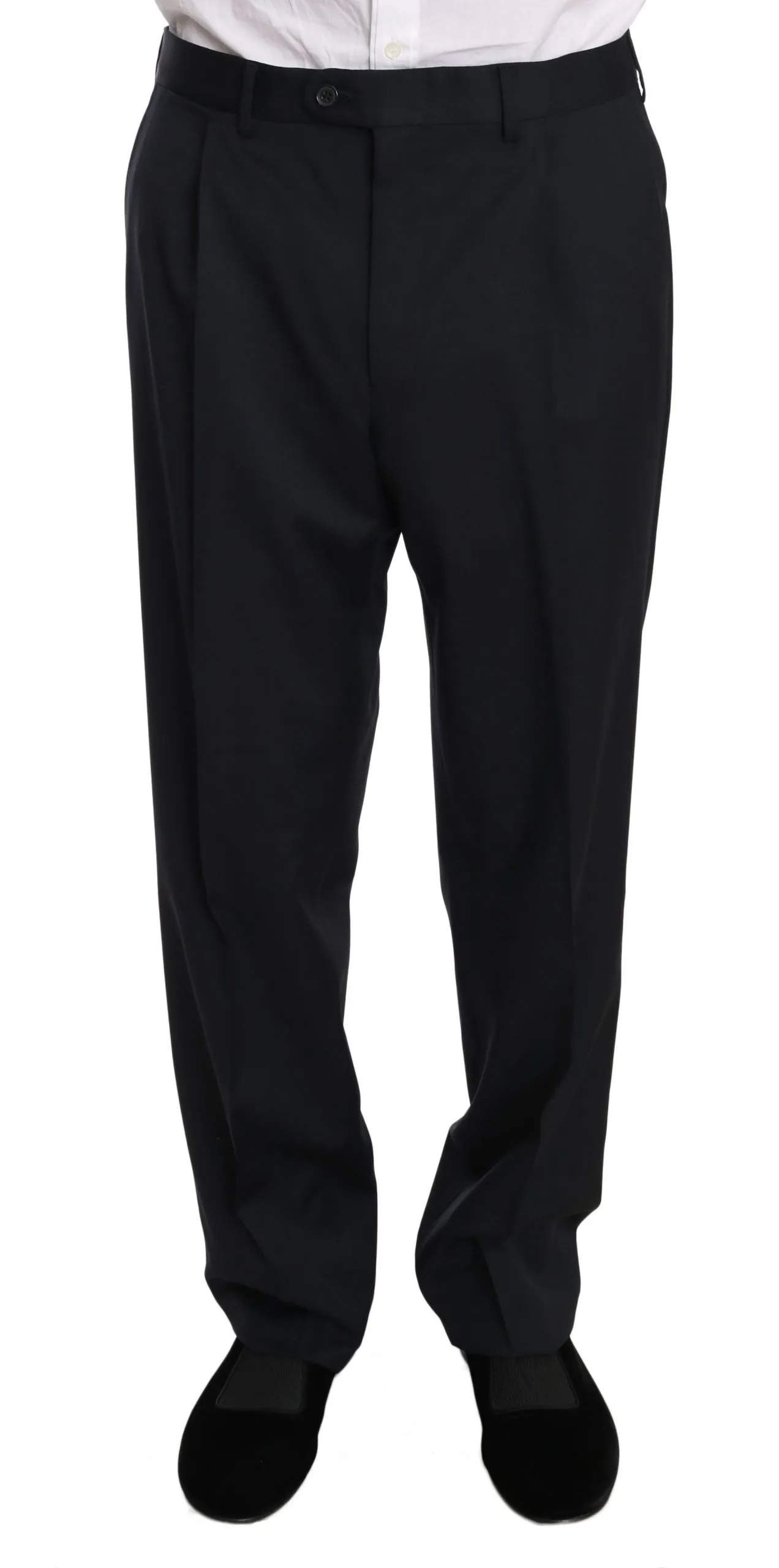 Black two Piece 3 Button Wool suit