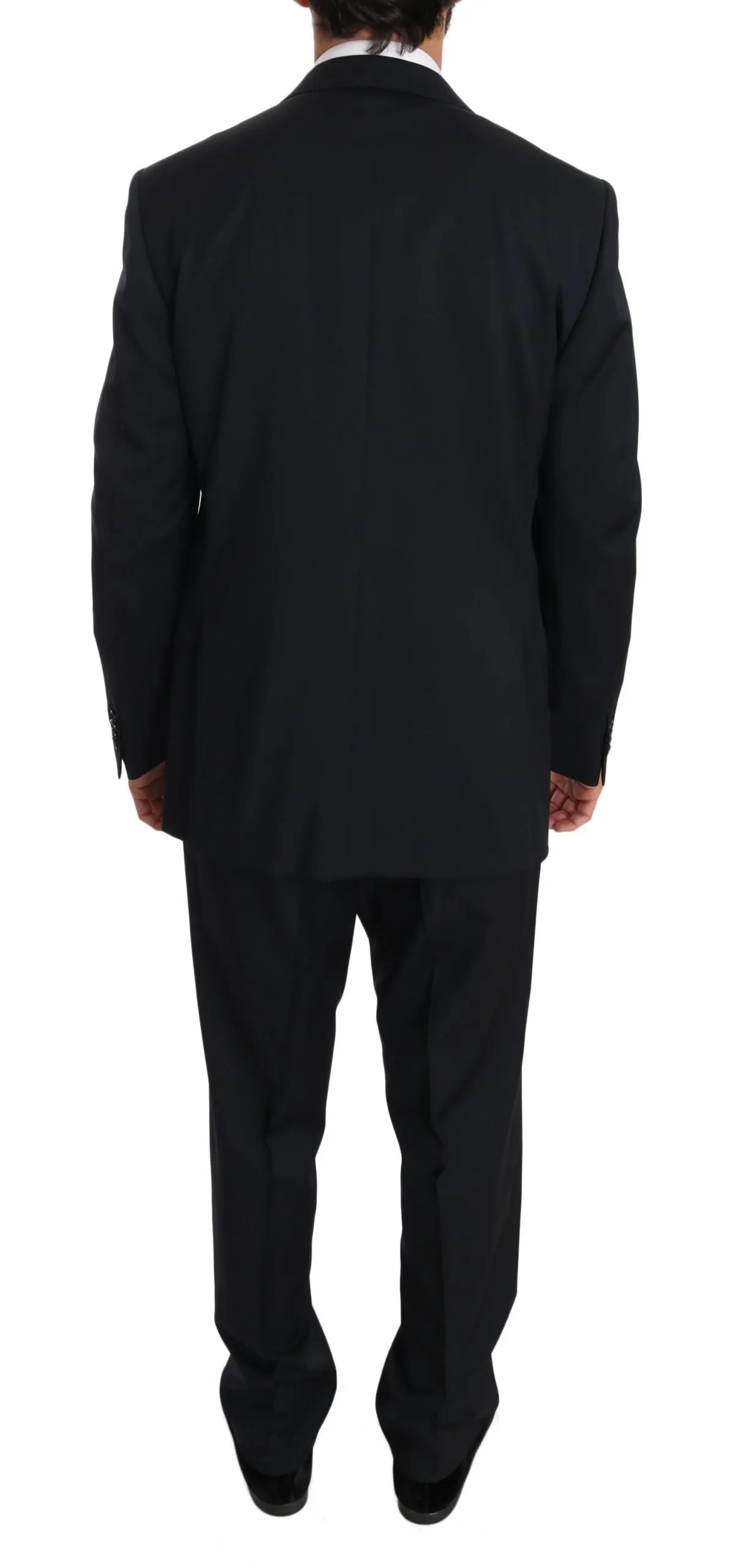 Black two Piece 3 Button Wool suit