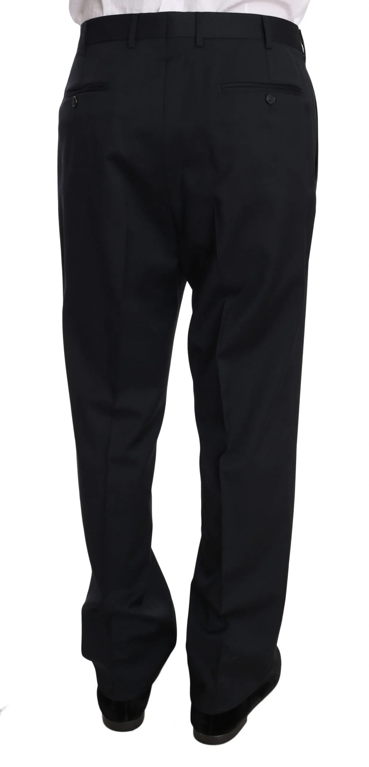 Black two Piece 3 Button Wool suit
