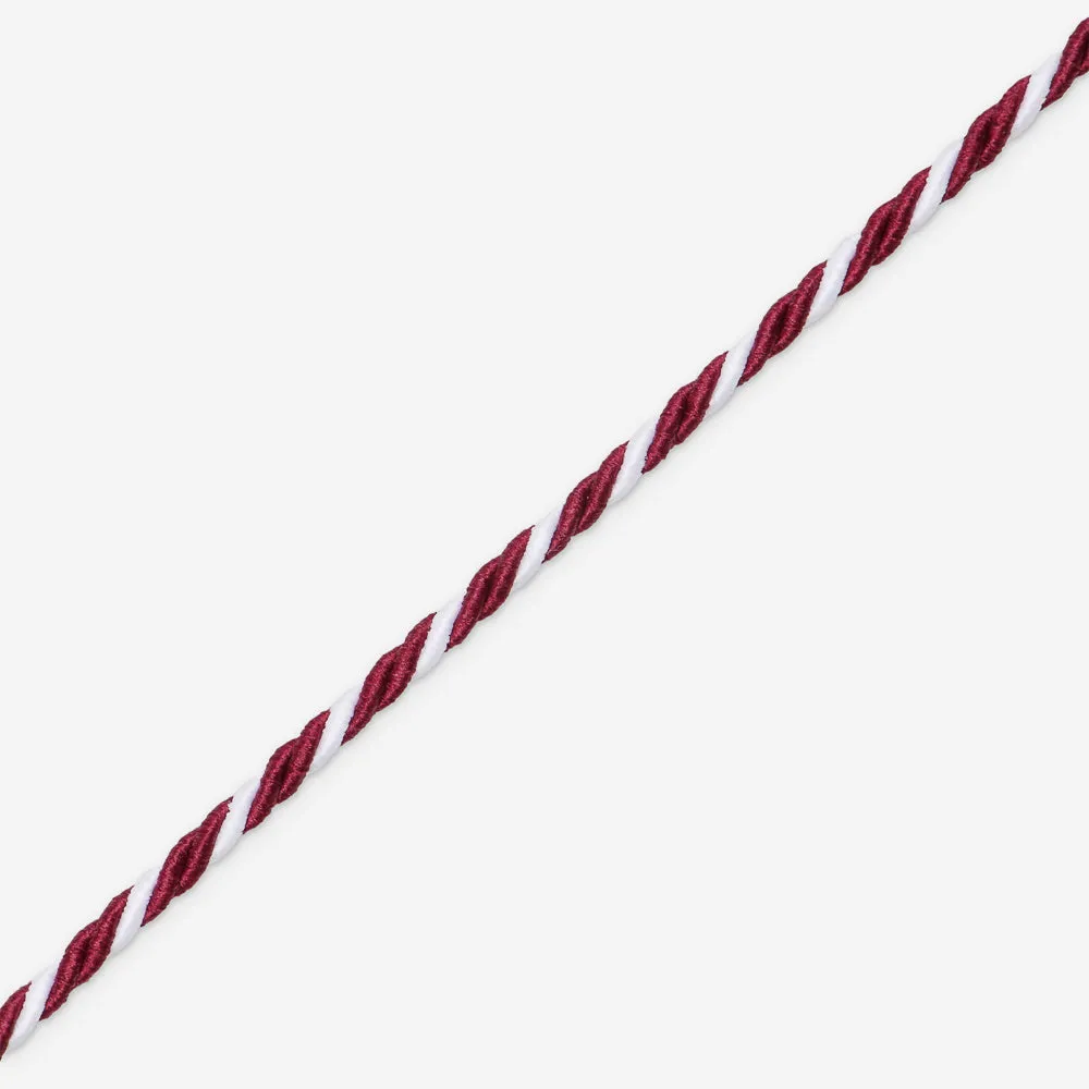 Blazer Cord - Maroon/White Twist
