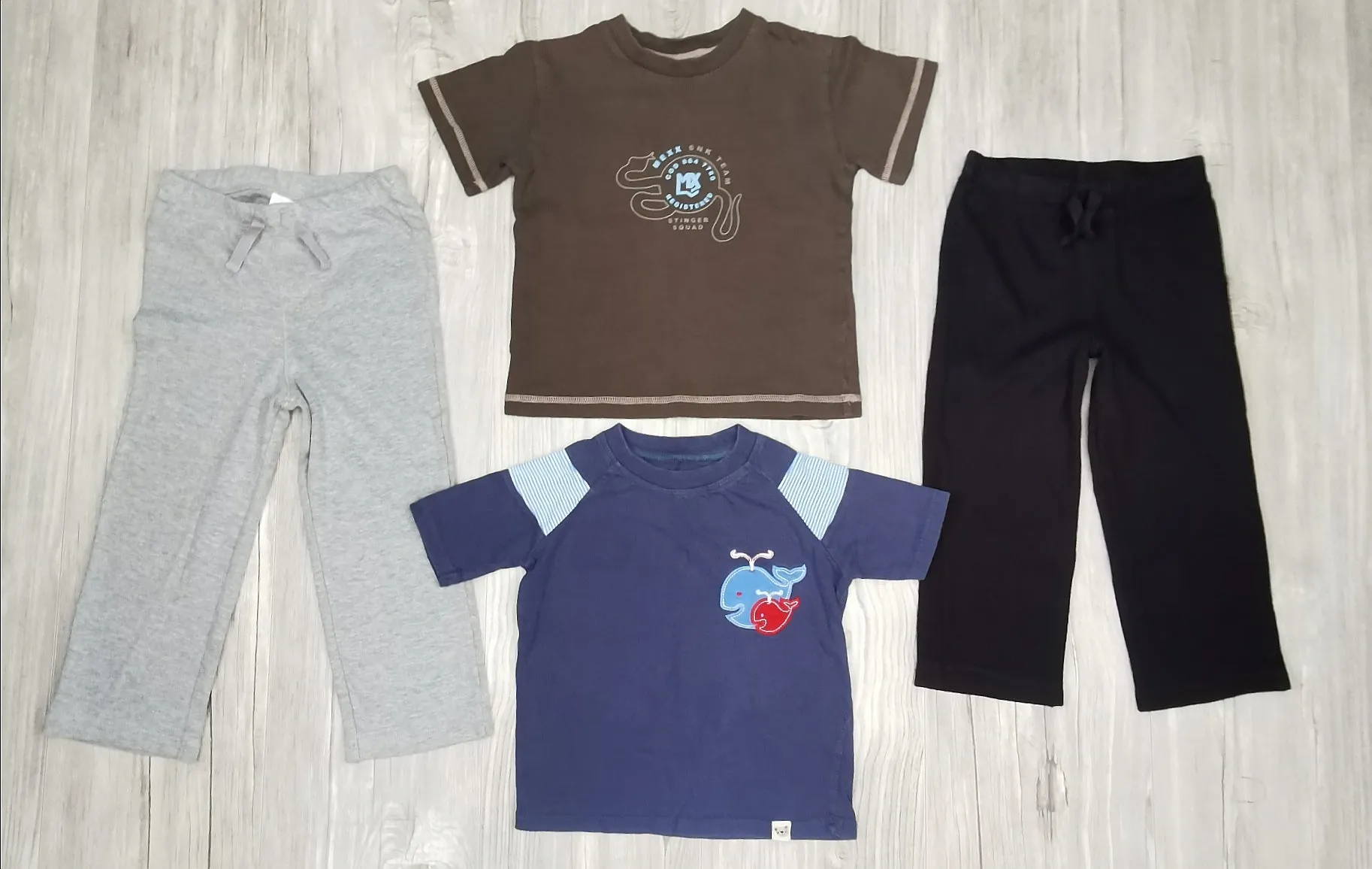 BOY SIZE 2 YEARS - 4 Piece Mix N Match Outfit, Soft Cotton EUC B7