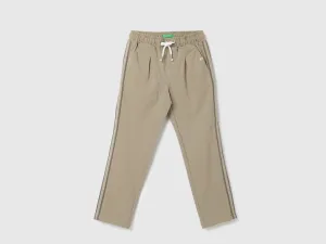 Boys Textured Regular Fit Trousers