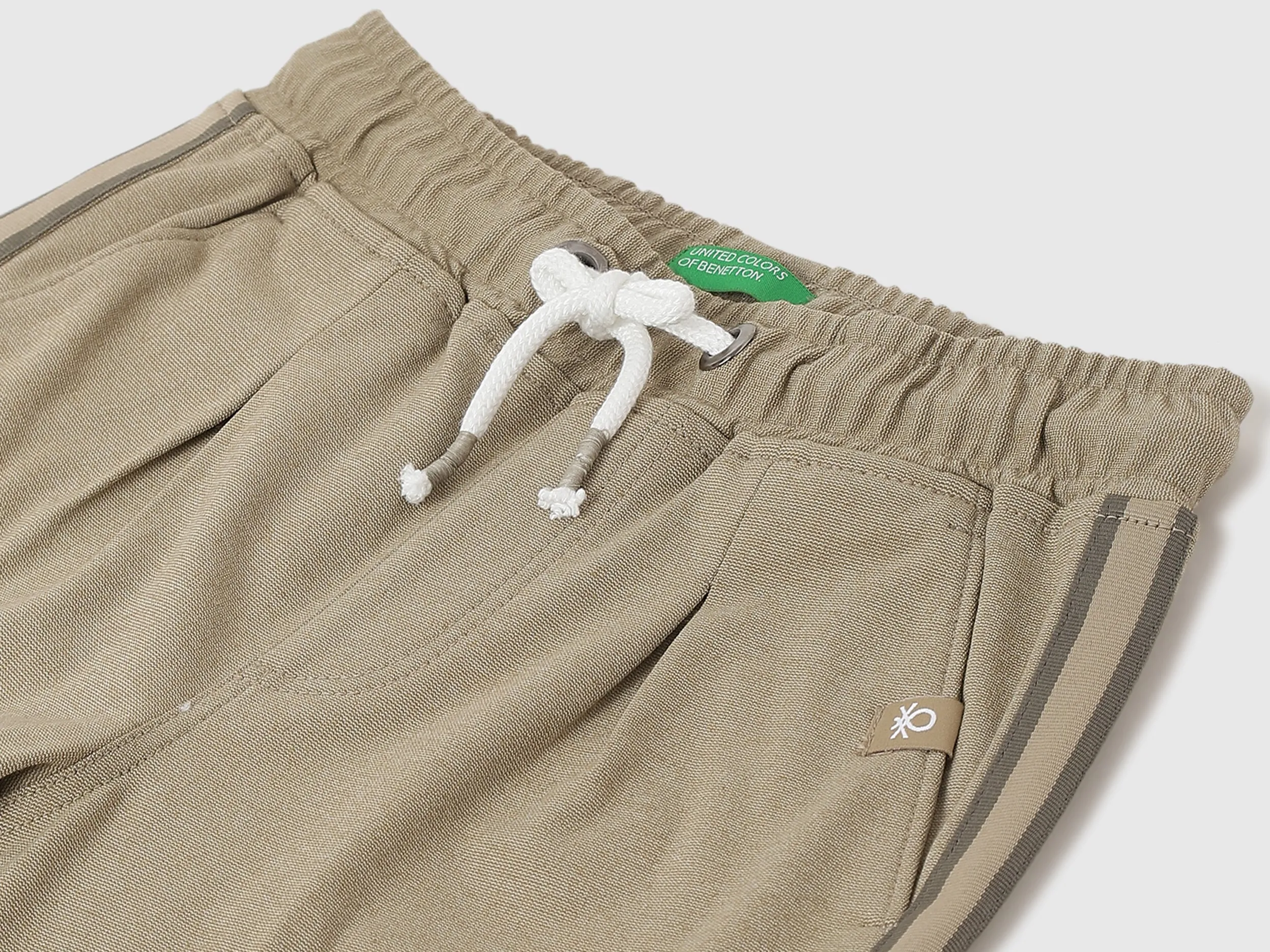 Boys Textured Regular Fit Trousers