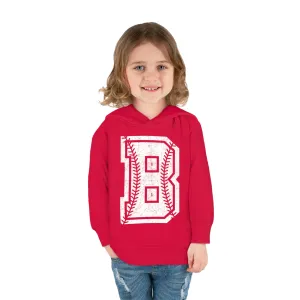 Braves Baseball B Toddler Pullover Fleece Hoodie