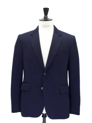 Brioni Navy Wool & Polyamide Jersey Knitted Blazer