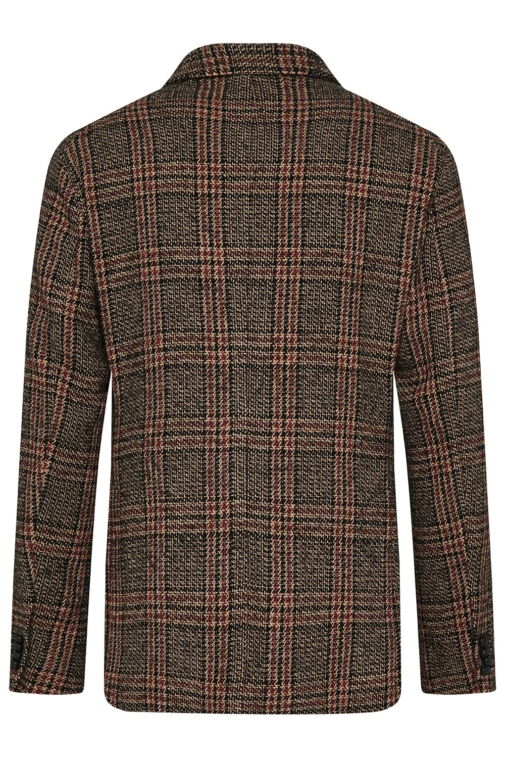 BUGATTI WOOL BLEND TWEED CHECK SLIM FIT BLAZER 49268