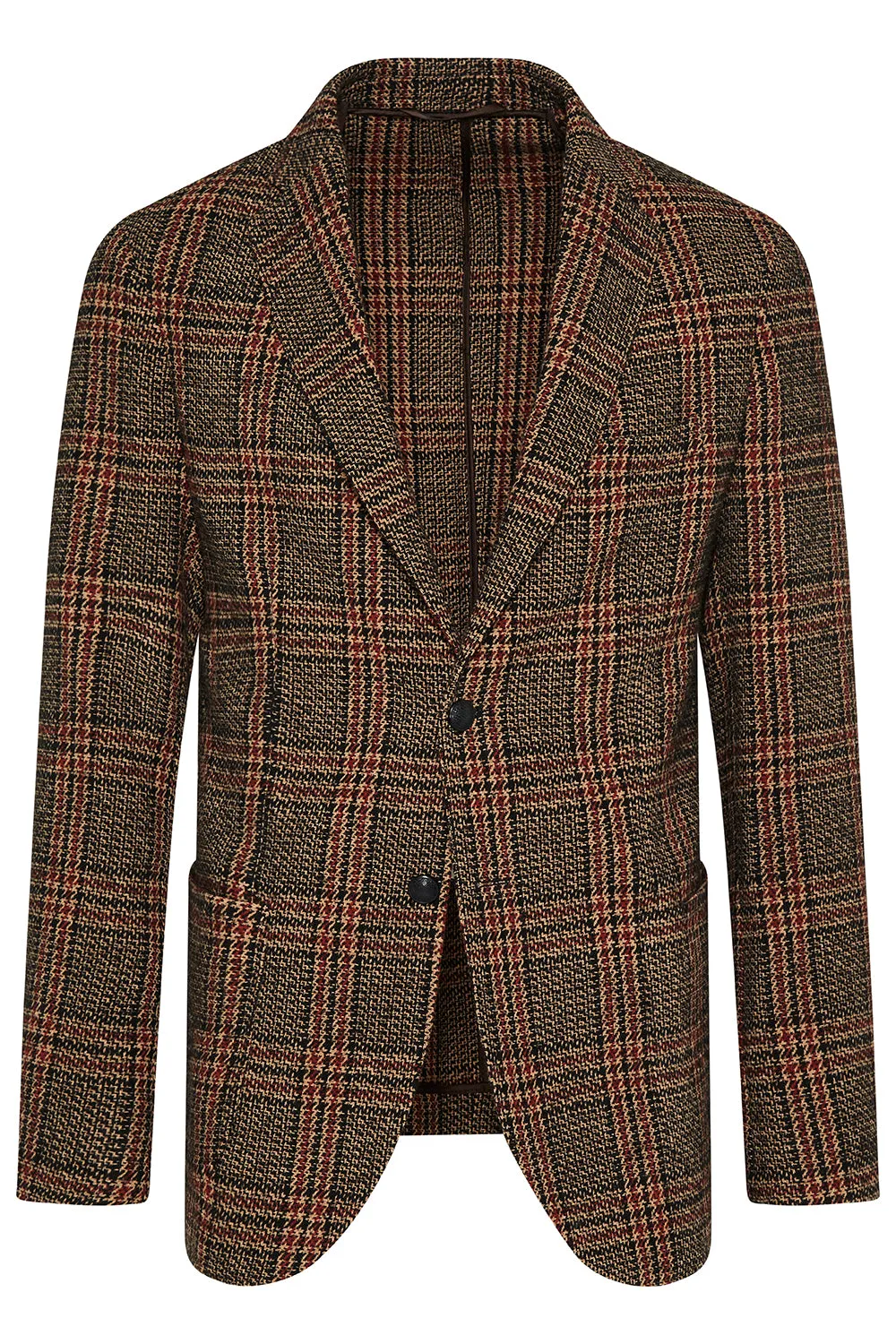 BUGATTI WOOL BLEND TWEED CHECK SLIM FIT BLAZER 49268