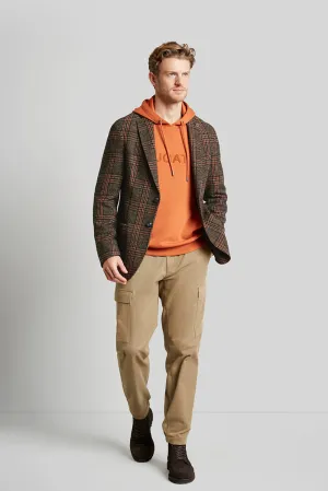BUGATTI WOOL BLEND TWEED CHECK SLIM FIT BLAZER 49268