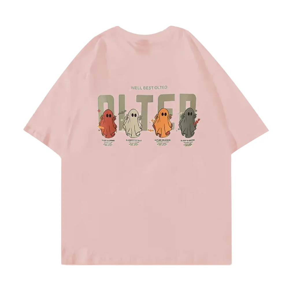 Cartoon Color Ghost Graphic T-shirt
