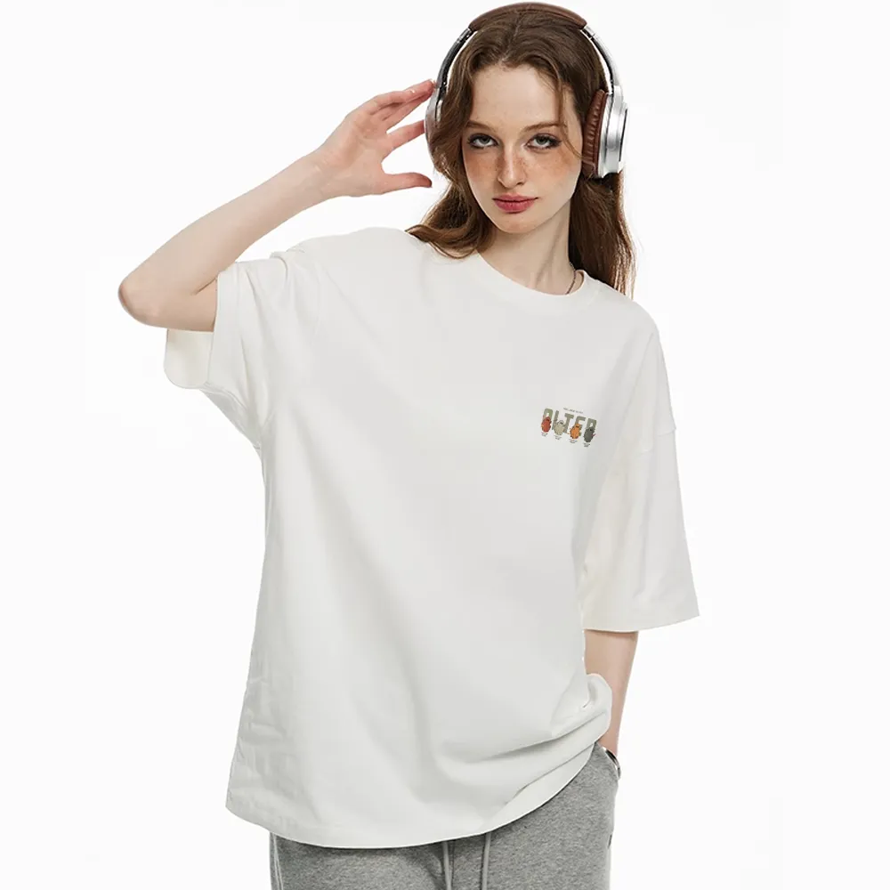 Cartoon Color Ghost Graphic T-shirt