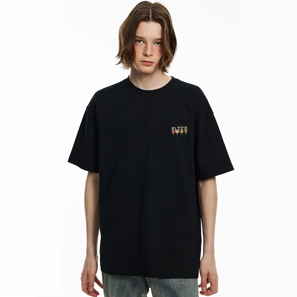 Cartoon Color Ghost Graphic T-shirt