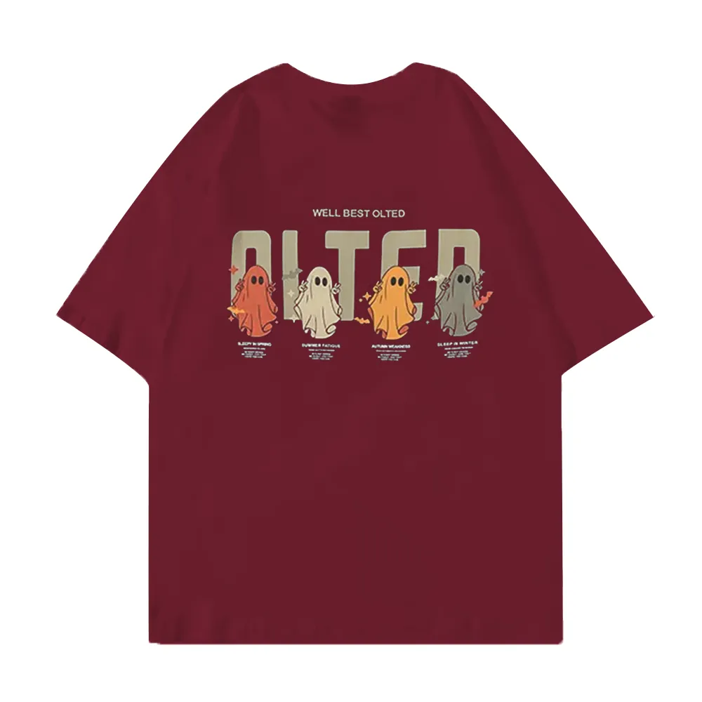 Cartoon Color Ghost Graphic T-shirt