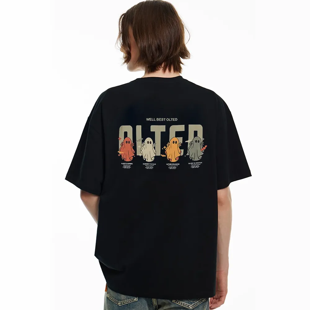 Cartoon Color Ghost Graphic T-shirt
