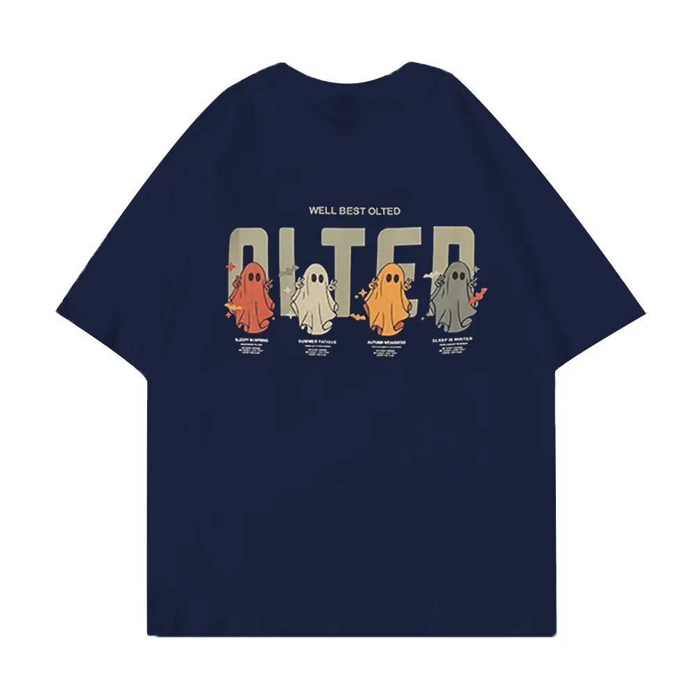 Cartoon Color Ghost Graphic T-shirt