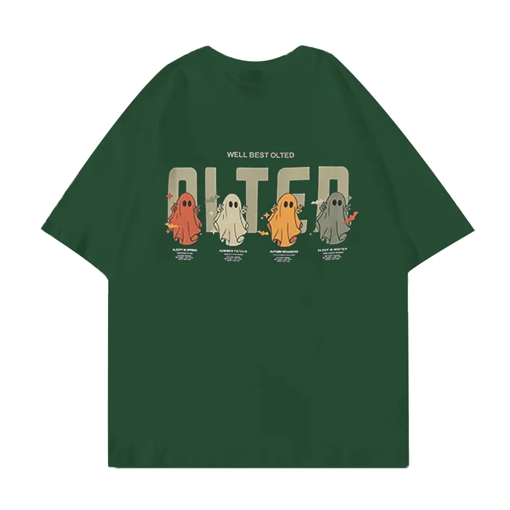 Cartoon Color Ghost Graphic T-shirt