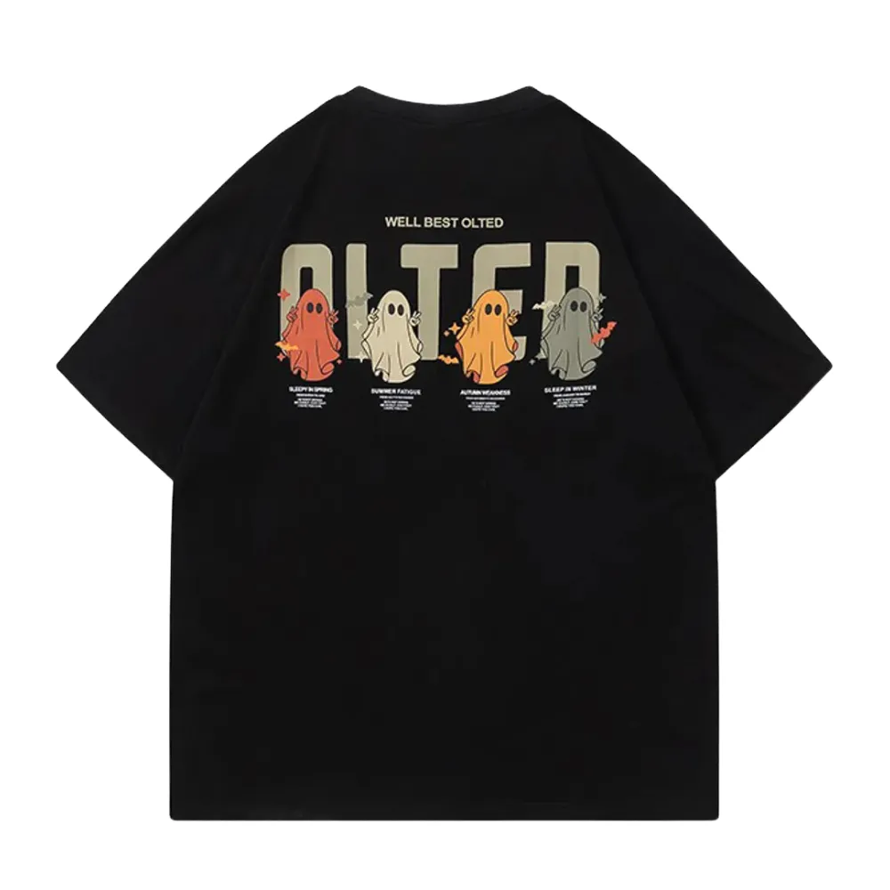 Cartoon Color Ghost Graphic T-shirt