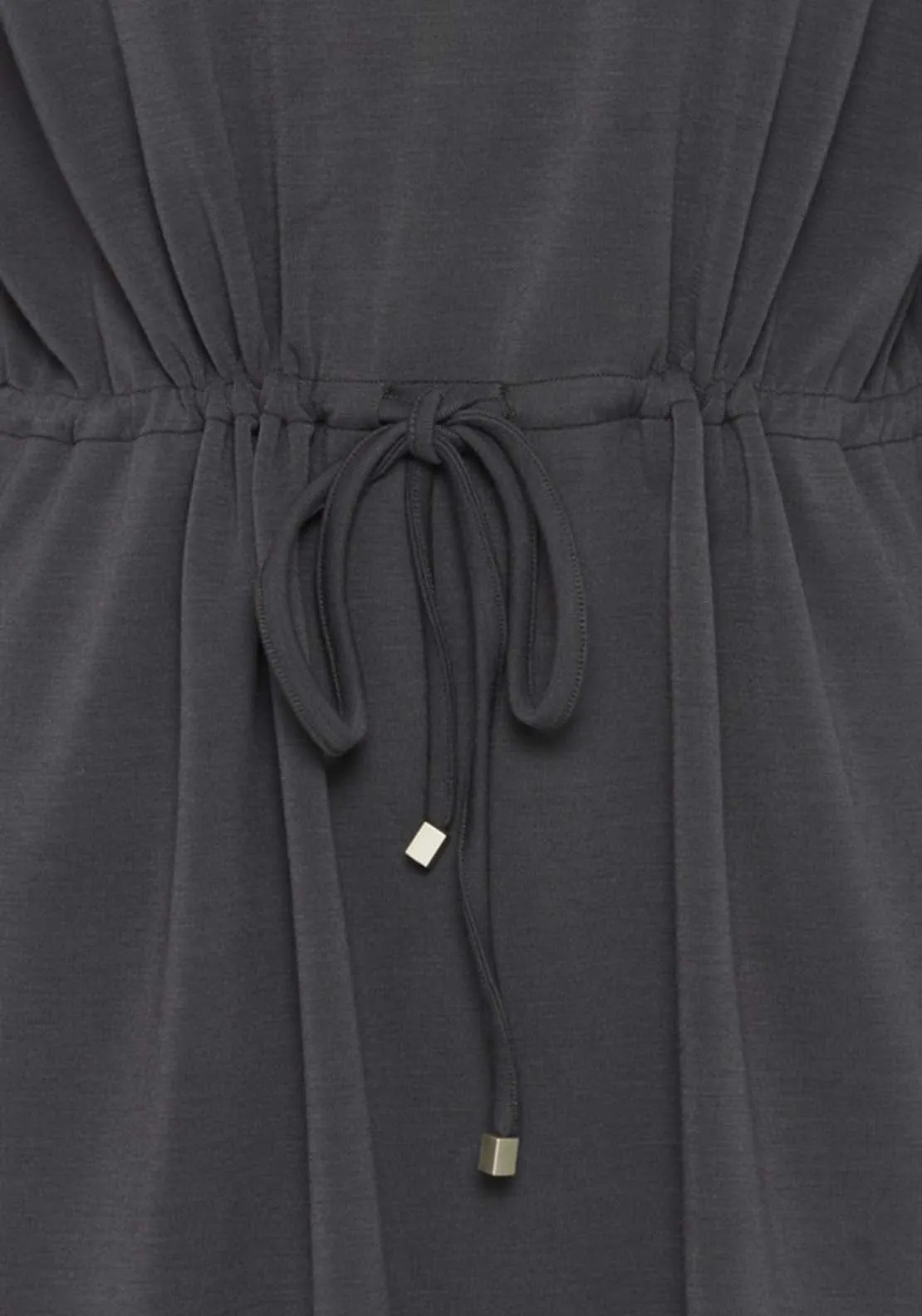 Casual Long Sleeve Dress - Phantom