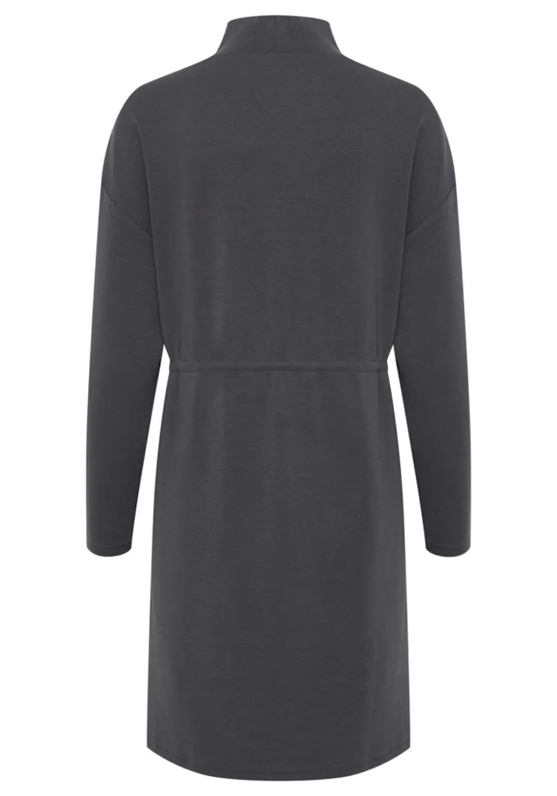 Casual Long Sleeve Dress - Phantom
