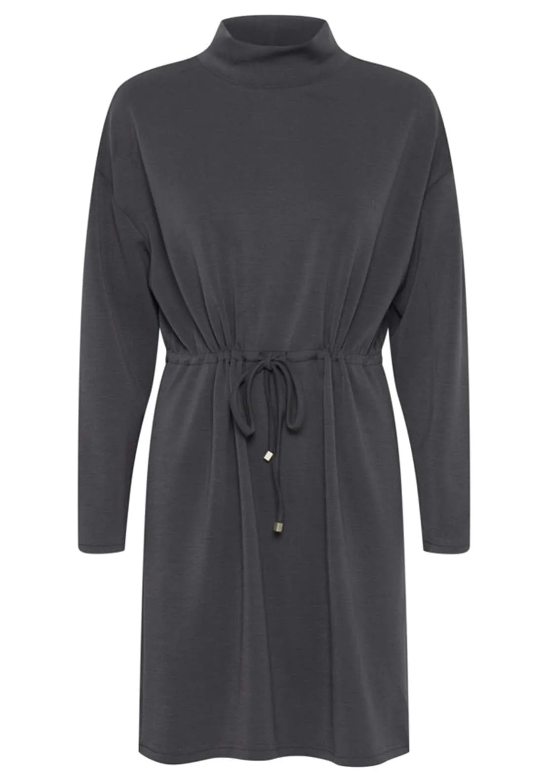 Casual Long Sleeve Dress - Phantom