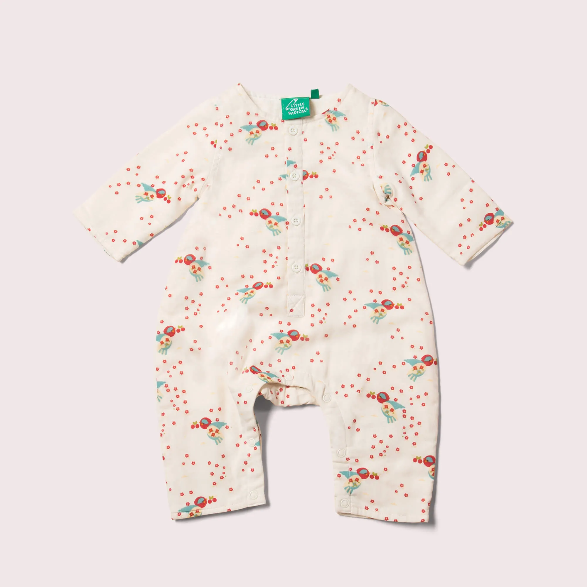 Cherry Blossom Organic Long Sleeve Jumpsuit
