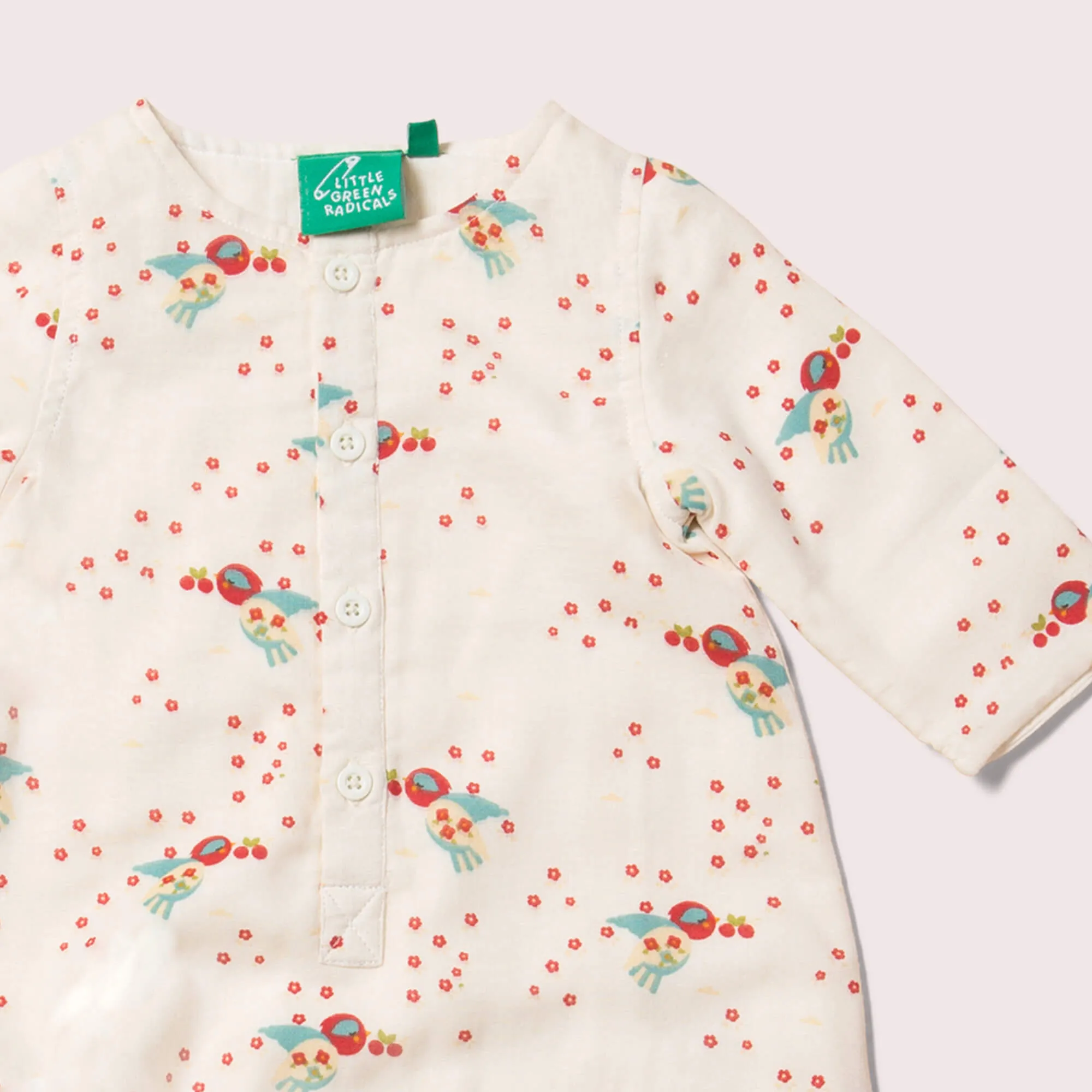 Cherry Blossom Organic Long Sleeve Jumpsuit