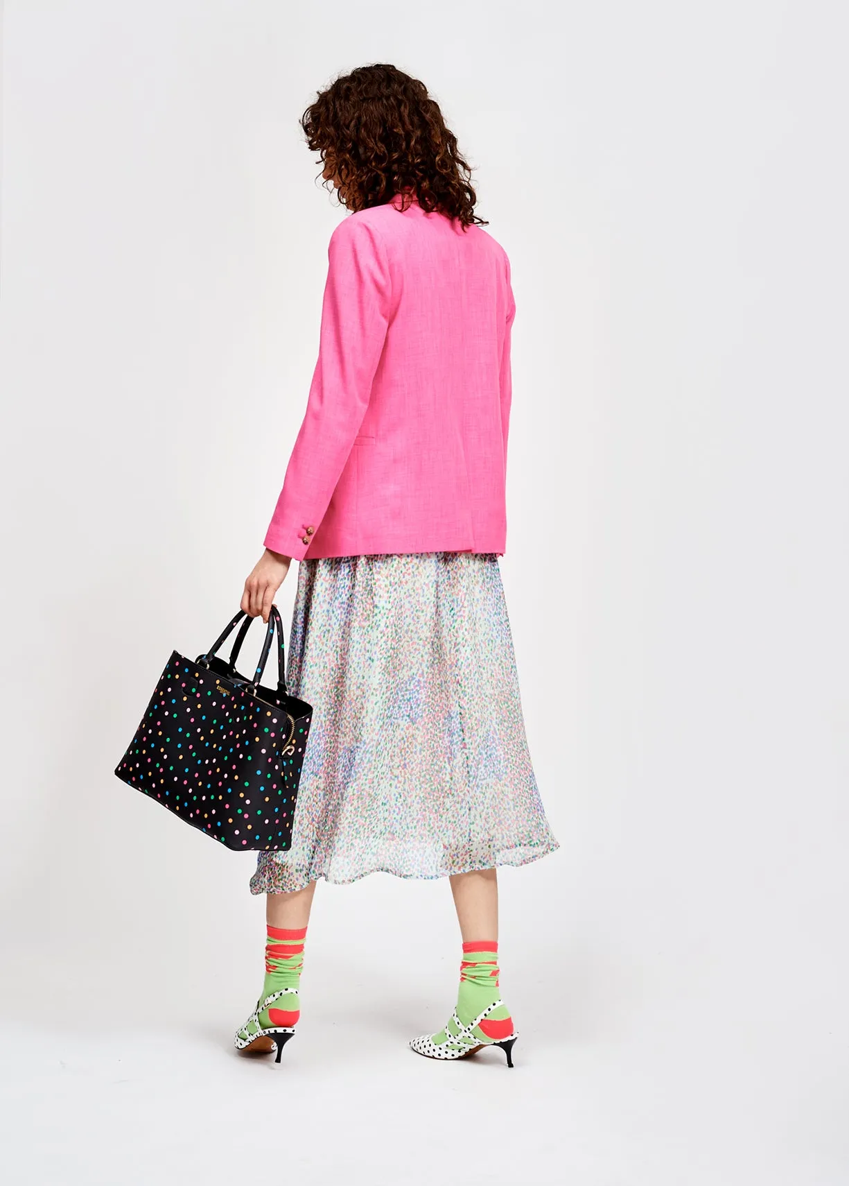 Classic hot pink blazer