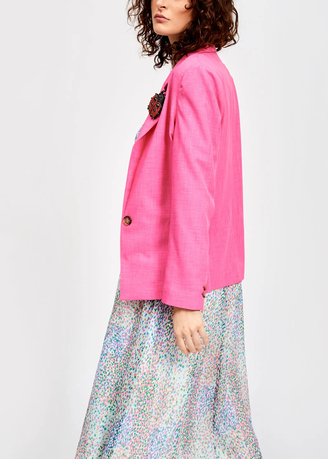 Classic hot pink blazer