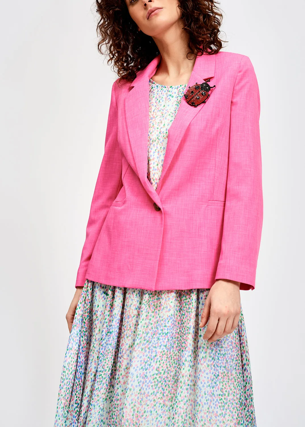 Classic hot pink blazer