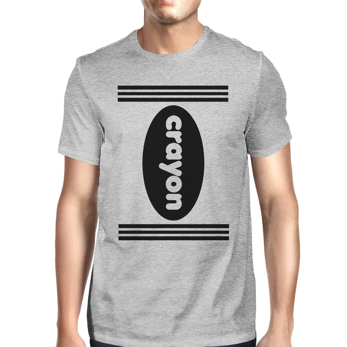 Crayon T-Shirt- Heather Grey